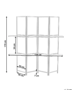 4 panelers rumdeler TRAFOI Brun 158 cm 170 cm