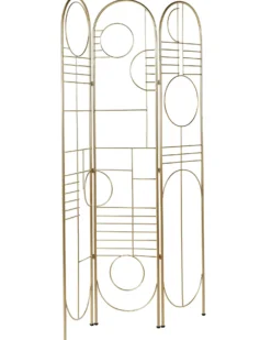 3 panelers rumdeler TURANIA Guld 100 cm 170 cm