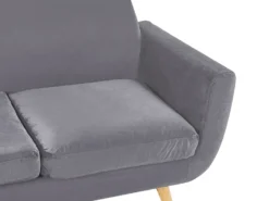 2 pers. sofaovertræk BERNES Velour Grå