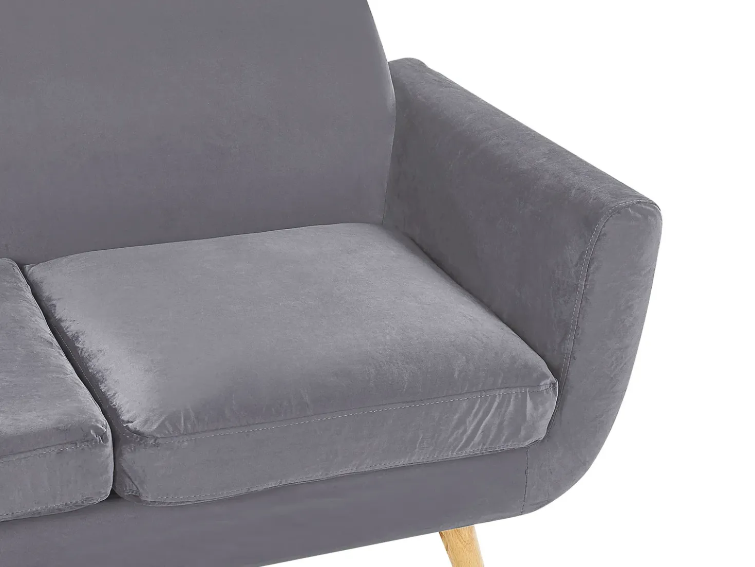 2 pers. sofaovertræk BERNES Velour Grå