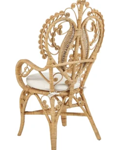 Påfuglestol CARRARA Rattan Naturlig