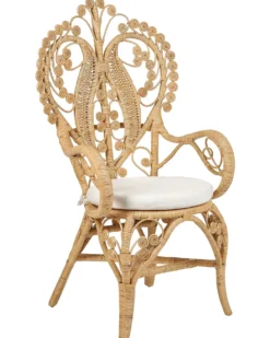 Påfuglestol CARRARA Rattan Naturlig