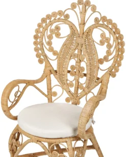 Påfuglestol CARRARA Rattan Naturlig