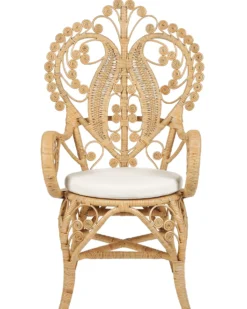 Påfuglestol CARRARA Rattan Naturlig