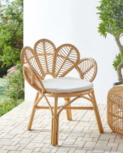 Påfuglestol FLORENTINE II Rattan Naturlig