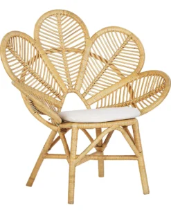 Påfuglestol FLORENTINE Rattan Naturlig
