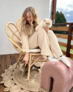 Påfuglestol FLORENTINE Rattan Naturlig