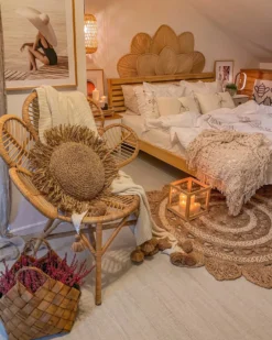 Påfuglestol FLORENTINE Rattan Naturlig