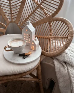Påfuglestol FLORENTINE Rattan Naturlig