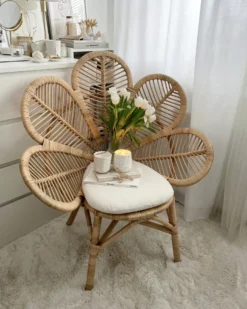 Påfuglestol FLORENTINE Rattan Naturlig