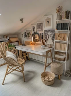 Påfuglestol FLORENTINE Rattan Naturlig
