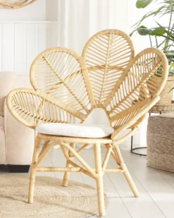 Påfuglestol FLORENTINE Rattan Naturlig