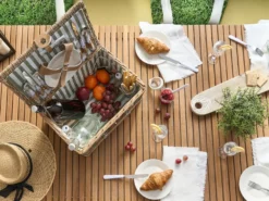 Picnic-kurv CLEMENTINE Flet Naturlig