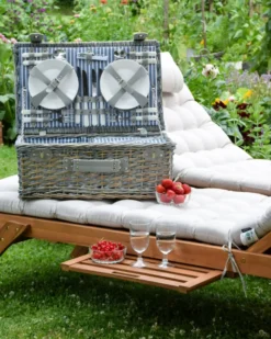 Picnic-kurv FIGUE Flet Grå