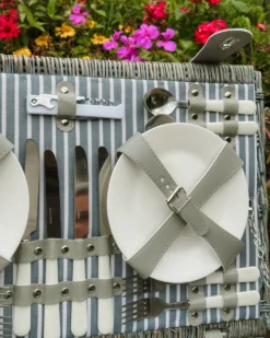 Picnic-kurv FIGUE Flet Grå