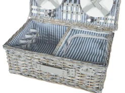 Picnic-kurv FIGUE Flet Grå