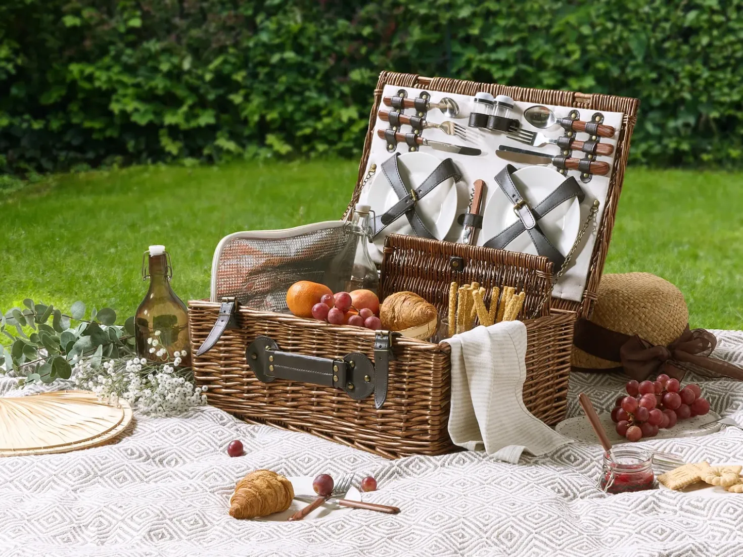 Picnic-kurv PRUNEAU Flet Brun