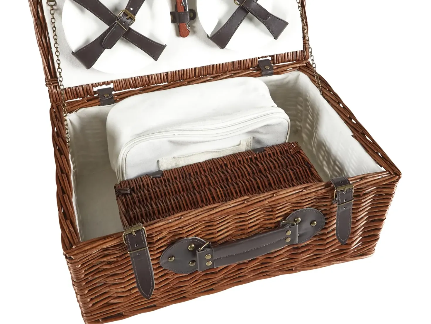 Picnic-kurv PRUNEAU Flet Brun