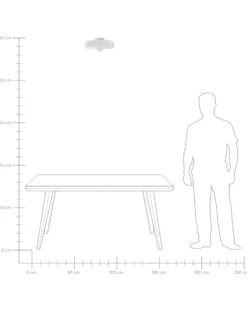 Plafond LUGUSE Glas Hvid