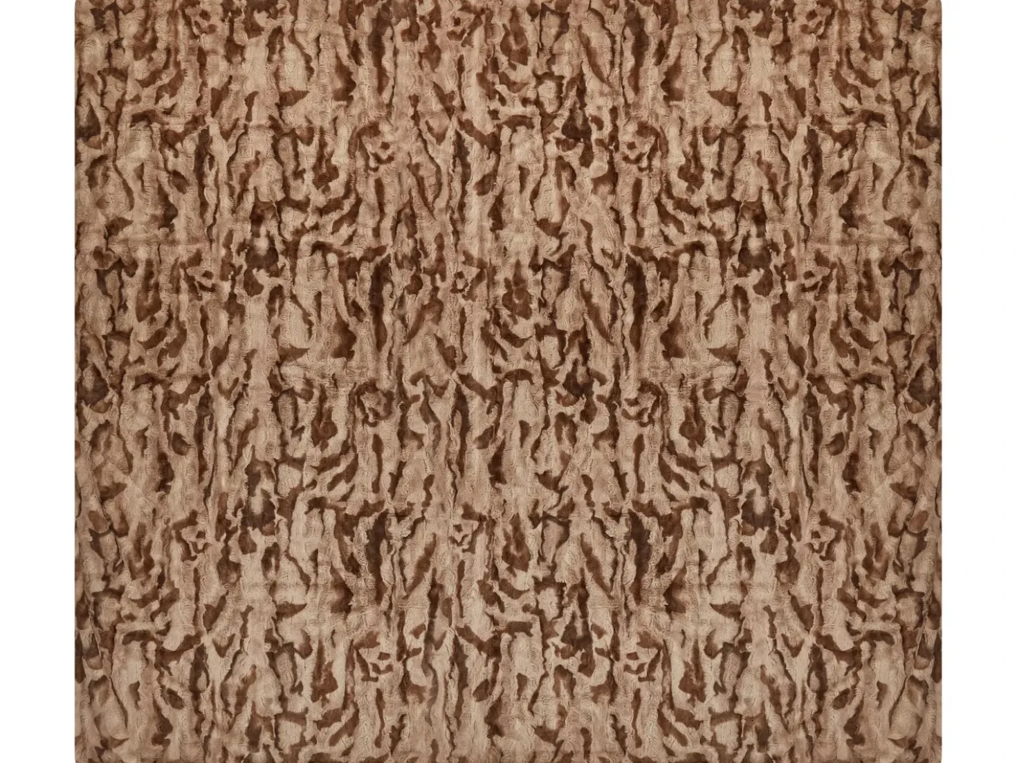 Plaid BAKIRA Kunstig pels 200 x 220 cm Brun