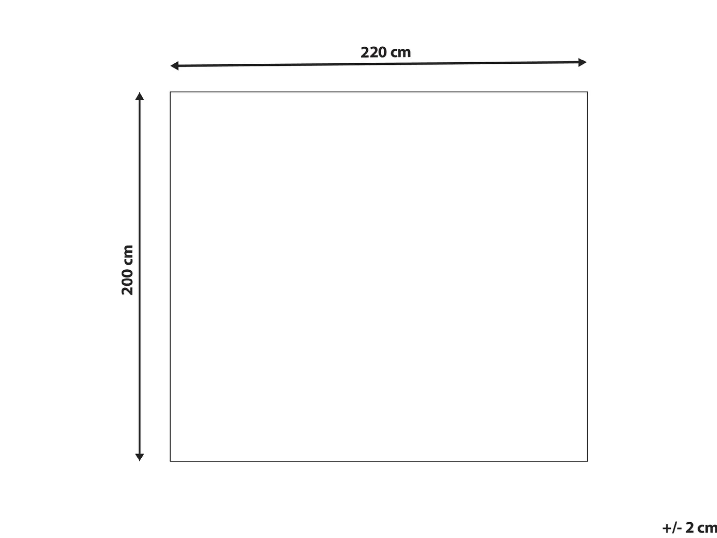Plaid BJAS 200 x 220 cm Hvid