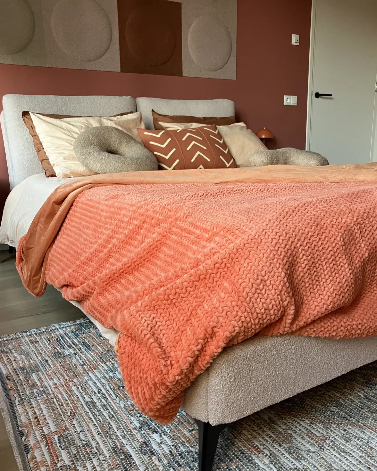 Plaid BJAS 200 x 220 cm Orange
