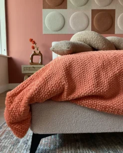 Plaid BJAS 200 x 220 cm Orange