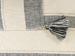 Plaid CAYIR Bomuld 130 x 170 cm Beige