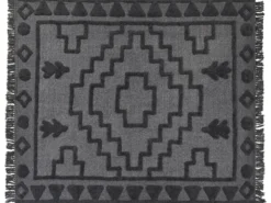 Plaid CHACK Bomuld 220 x 240 cm Mørkegrå