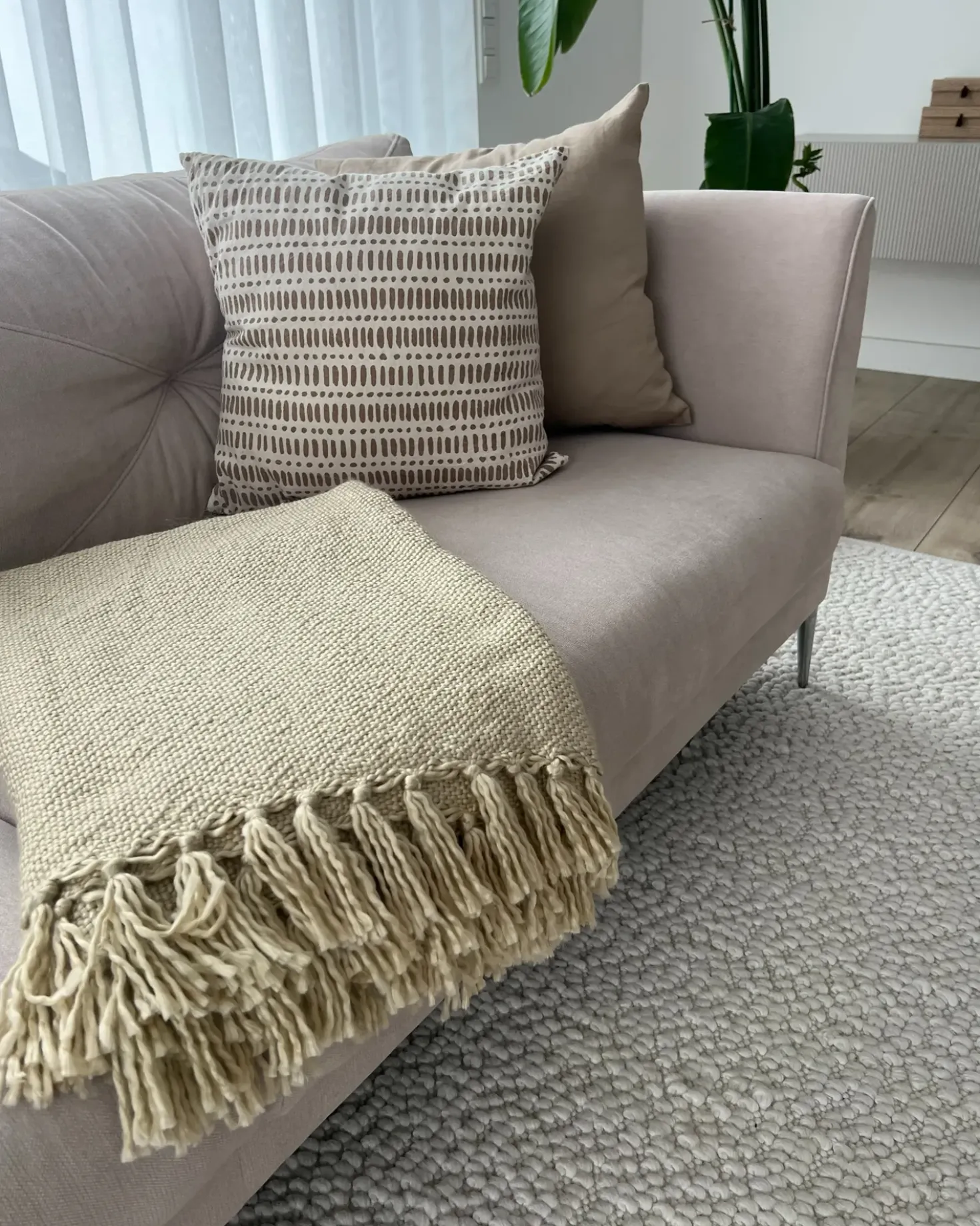 Plaid CHAOHANI 150 x 200 cm Beige