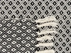 Plaid CHYAMA Bomuld 220 x 240 cm Sort
