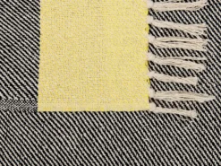Plaid LAPU Bomuld 125 x 150 cm Sennepsgul
