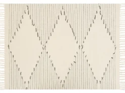 Plaid ULUYOL Bomuld 130 x 170 cm Beige