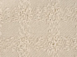 Plaid VELLA 200 x 220 cm Cremehvid