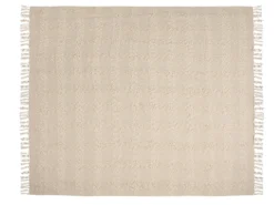 Plaid VELLA 200 x 220 cm Cremehvid