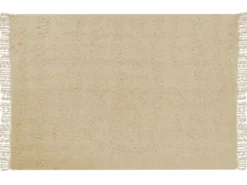 Plaid VELLA Bomuld 150 x 200 cm Beige