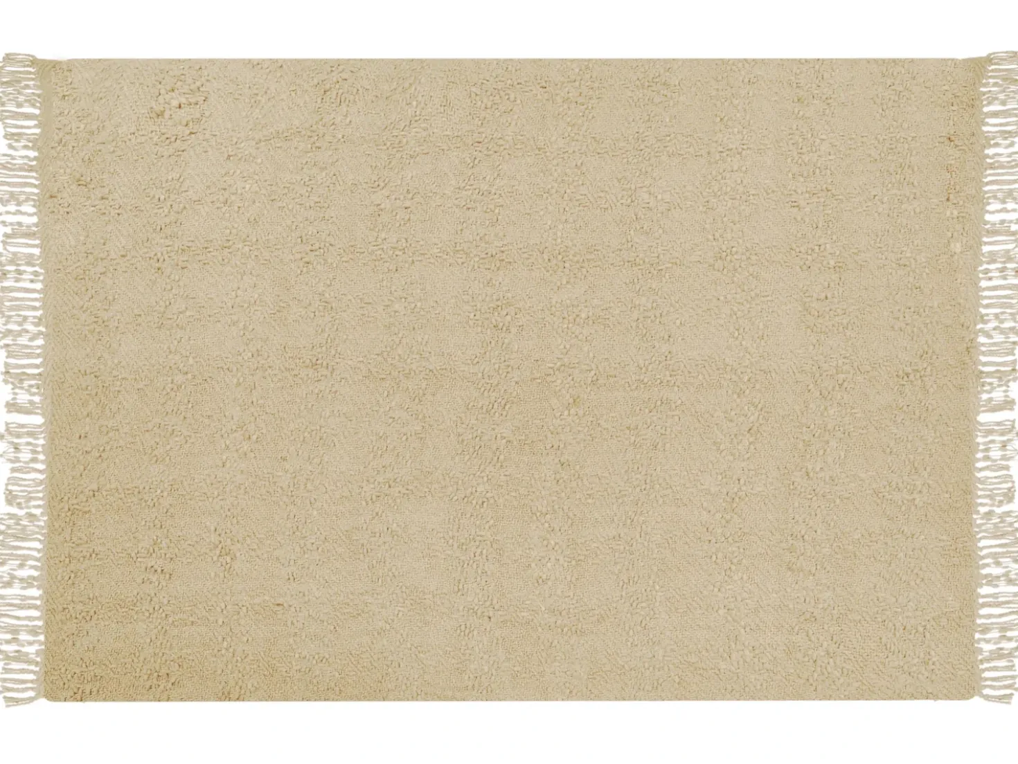 Plaid VELLA Bomuld 150 x 200 cm Beige
