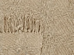 Plaid VELLA Bomuld 150 x 200 cm Beige