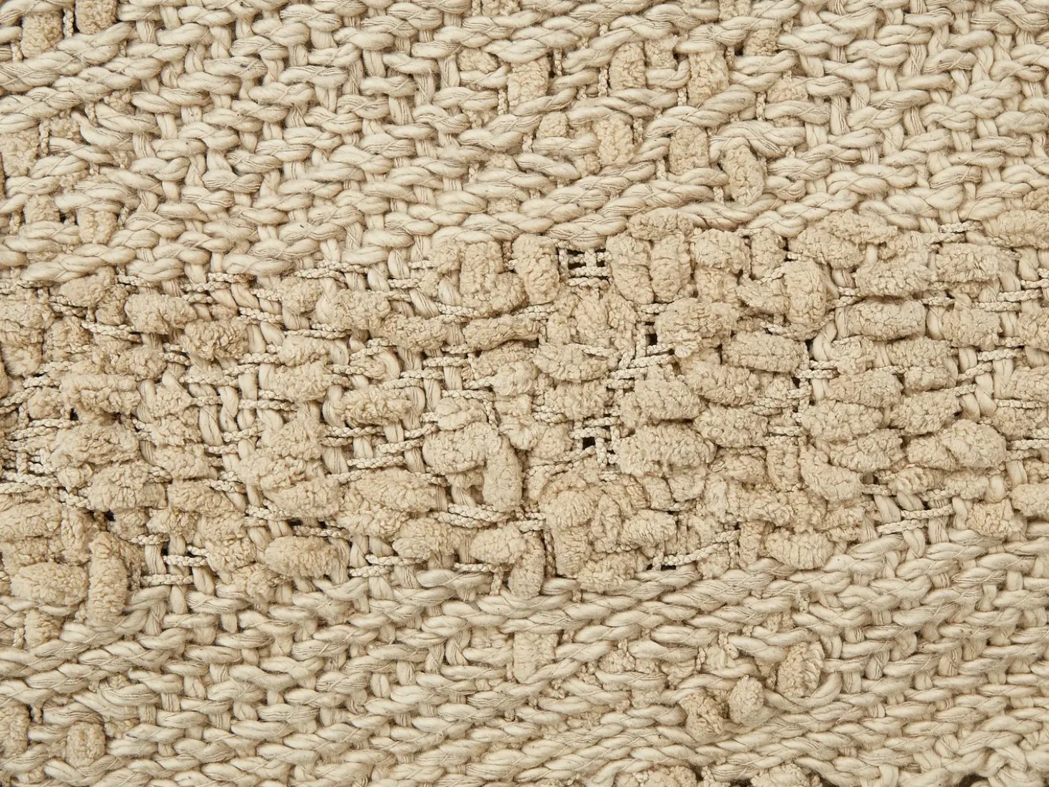 Plaid VELLA Bomuld 150 x 200 cm Beige