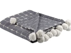 Plaid YASAM Bomuld 125 x 150 cm Sand Beige