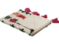 Plaid ANAND Bomuld 130 x 180 cm Multifarvet