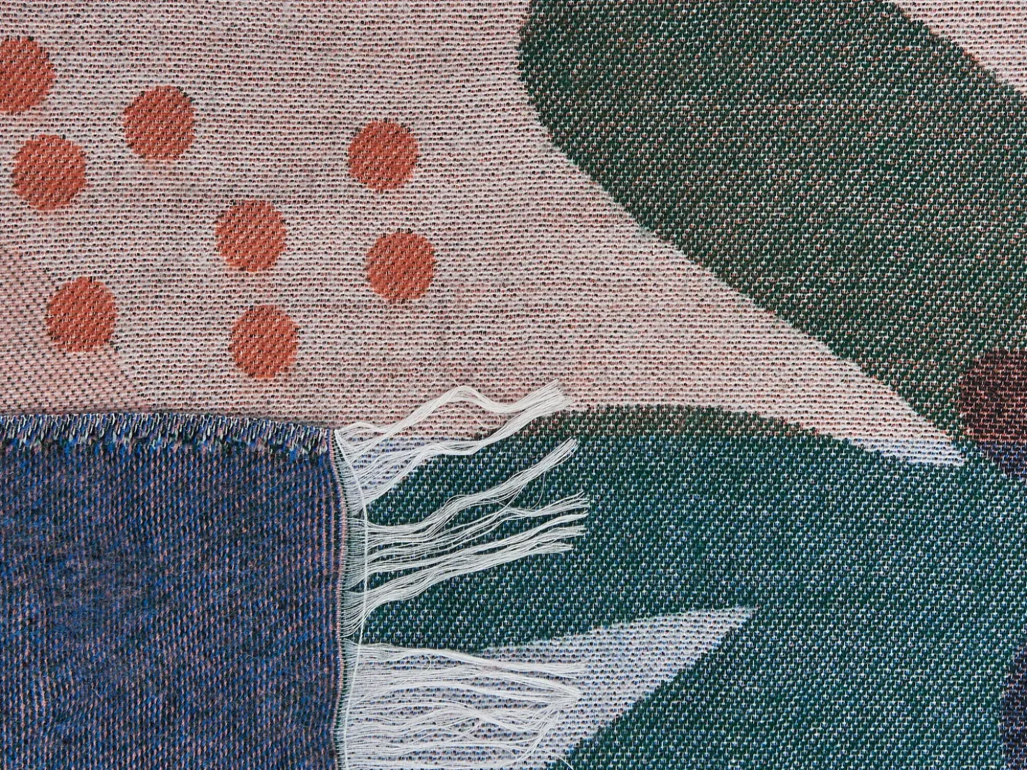 Plaid BAIDI 130 x 170 cm Multifarvet