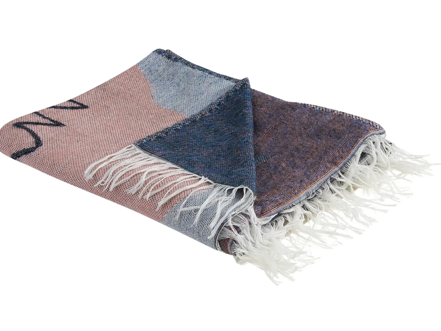 Plaid BAIDI 130 x 170 cm Multifarvet