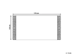 Plaid BARBOT 130 x 170 cm Multifarvet