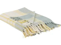Plaid BETALI Bomuld 125 x 150 cm Gul