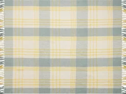 Plaid BETALI Bomuld 125 x 150 cm Gul