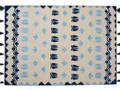 Plaid BHIND Bomuld 130 x 180 cm Beige