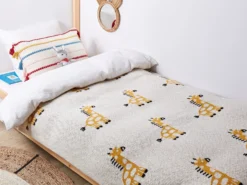 Plaid CHILARI Bomuld 130 x 170 cm Beige