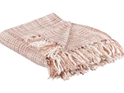 Plaid DEURALI 125 x 150 cm Brun