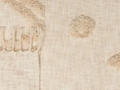 Plaid FATEHPUR Bomuld 130 x 180 cm Beige
